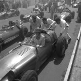 RH 105 - 28 Lotus - Graham Hill, 4 BRM - Harry Schell, 22 Cooper - Ian Burgess, 30 Lotus - Alan Stacey, 42 BRM - Ron Flockhart