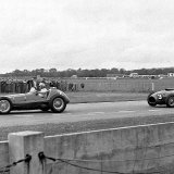 RA 296 - BRM V16 - Ron Flockhart, Ferrari Thin Wall - Peter Collins