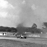 RG 921 - Edgar Barth - Porsche passing Maston Gregorys Tojeiro Jaguar buried in the bank