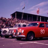 81 Jaguar, 90 Ford Zephyr and 80 Alfa Romeo on the line